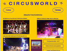 Tablet Screenshot of circusworld.de