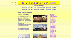 Desktop Screenshot of circusarchiv2006.circusworld.de